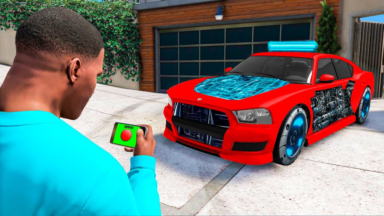 O BOT&Atilde;O SECRETO NO CARRO DO FRANKLIN NO GTA 5