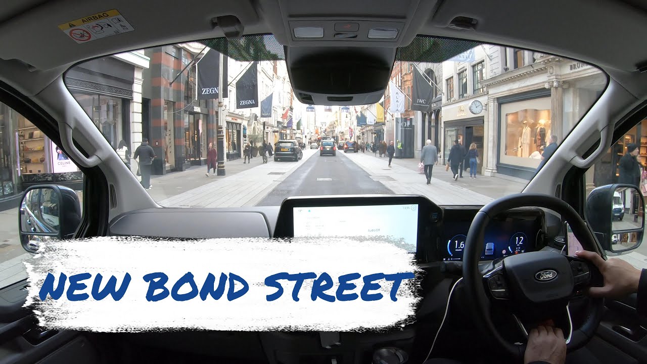 POV drive in Mayfair London | 2026 Ford Transit Automatic | ASMR | Knightsbridge | Bond Street |