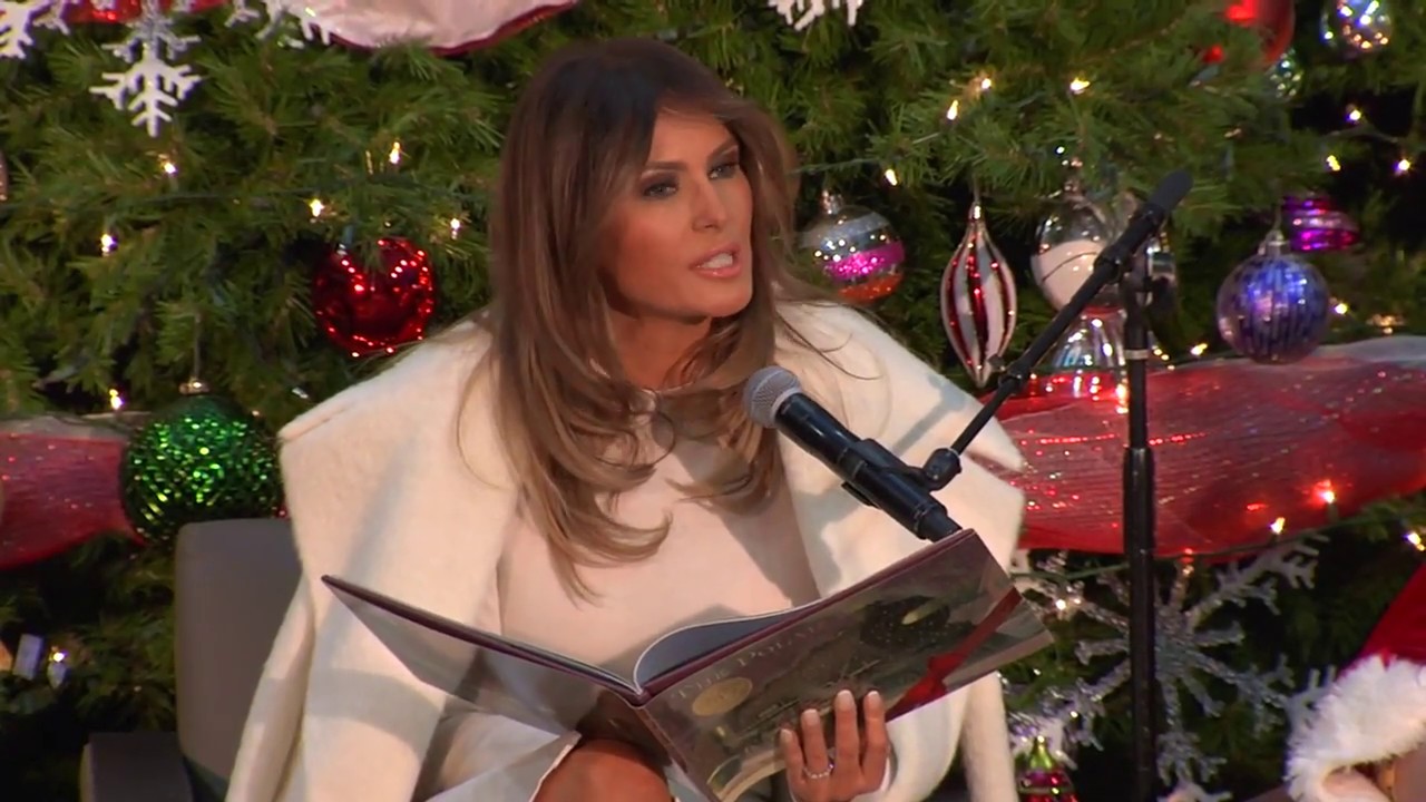 The First Lady Melania Trump visits Children's National for holiday celebration