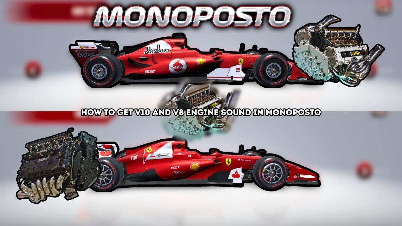 HOW TO GET V8 AND V10 ENGINE IN MONOPOSTO