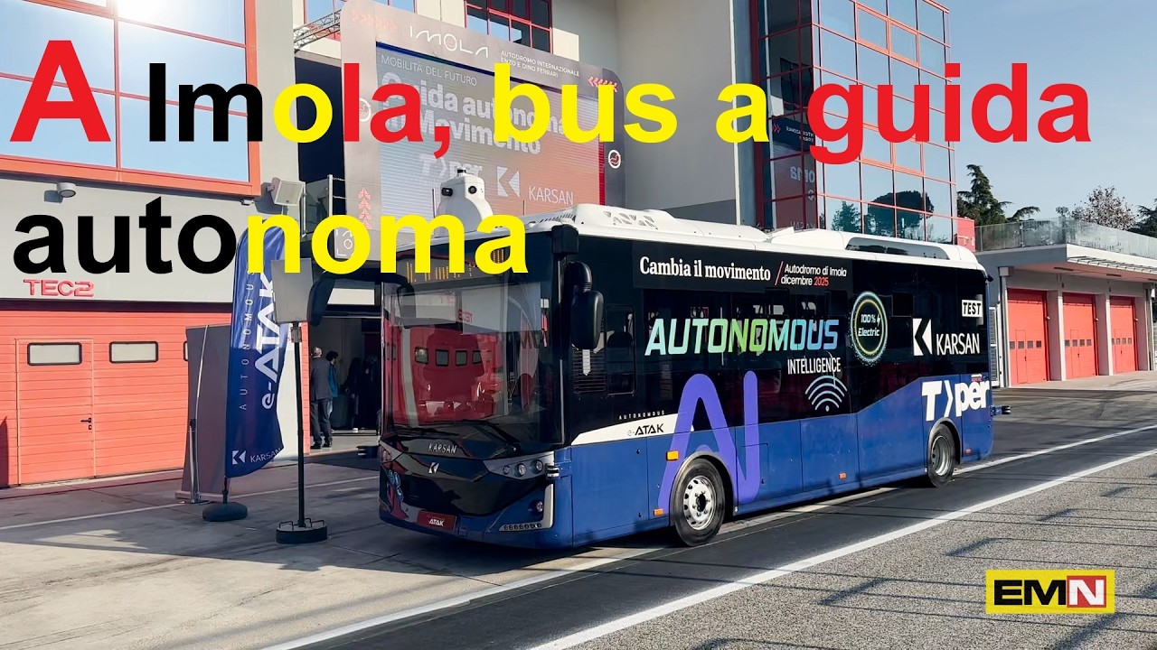 Tper e Karsan hanno testato le funzionalità di un bus a guida autonoma a Imola