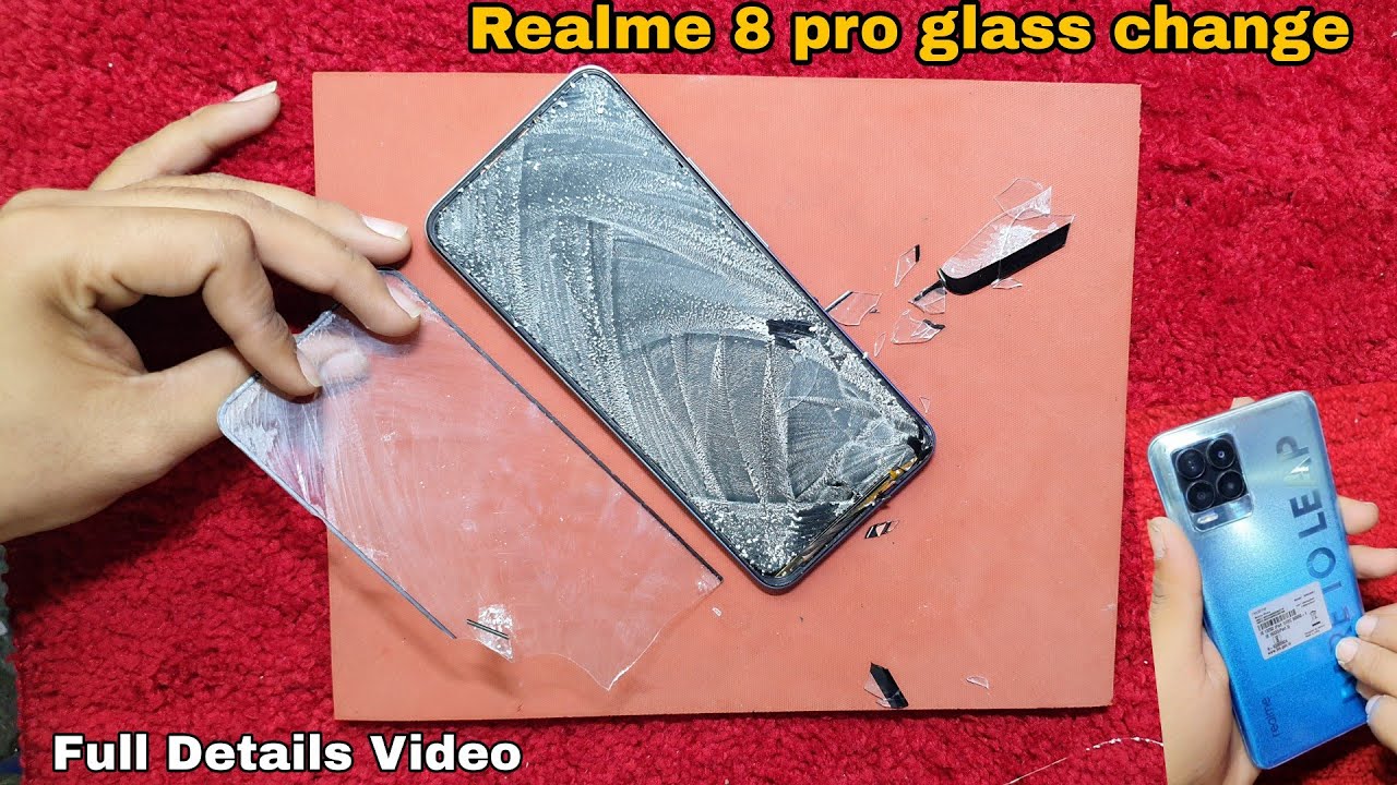 Realme 8 pro Broken Glass Restoration || Realme8 pro Glass Change