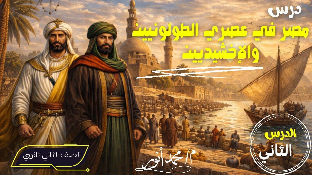 درس مصر في عصري الطولونيين والاخشيديين | الدرس الثاني تاريخ | تانية ثانوي | الترم الثاني 
