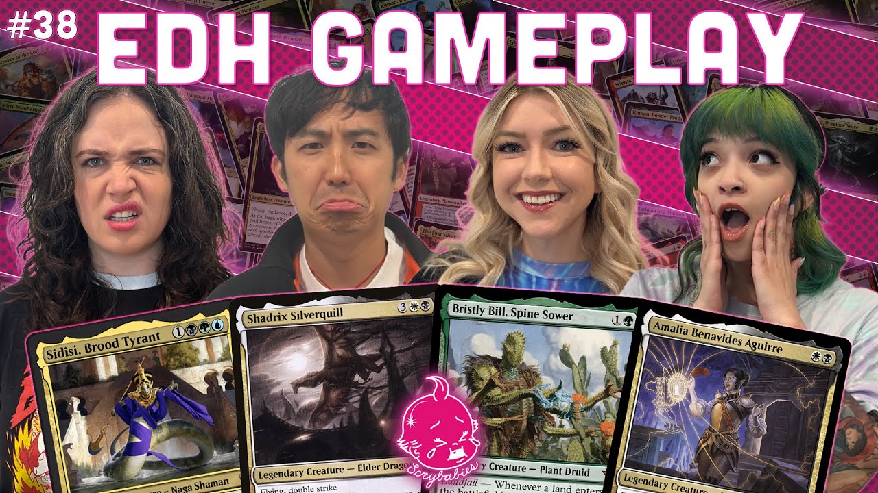 COMMAND ZONE VS SCRYBABIES | Sidisi | Shadrix | Bristly Bill | Amalia | MTG EDH Gameplay