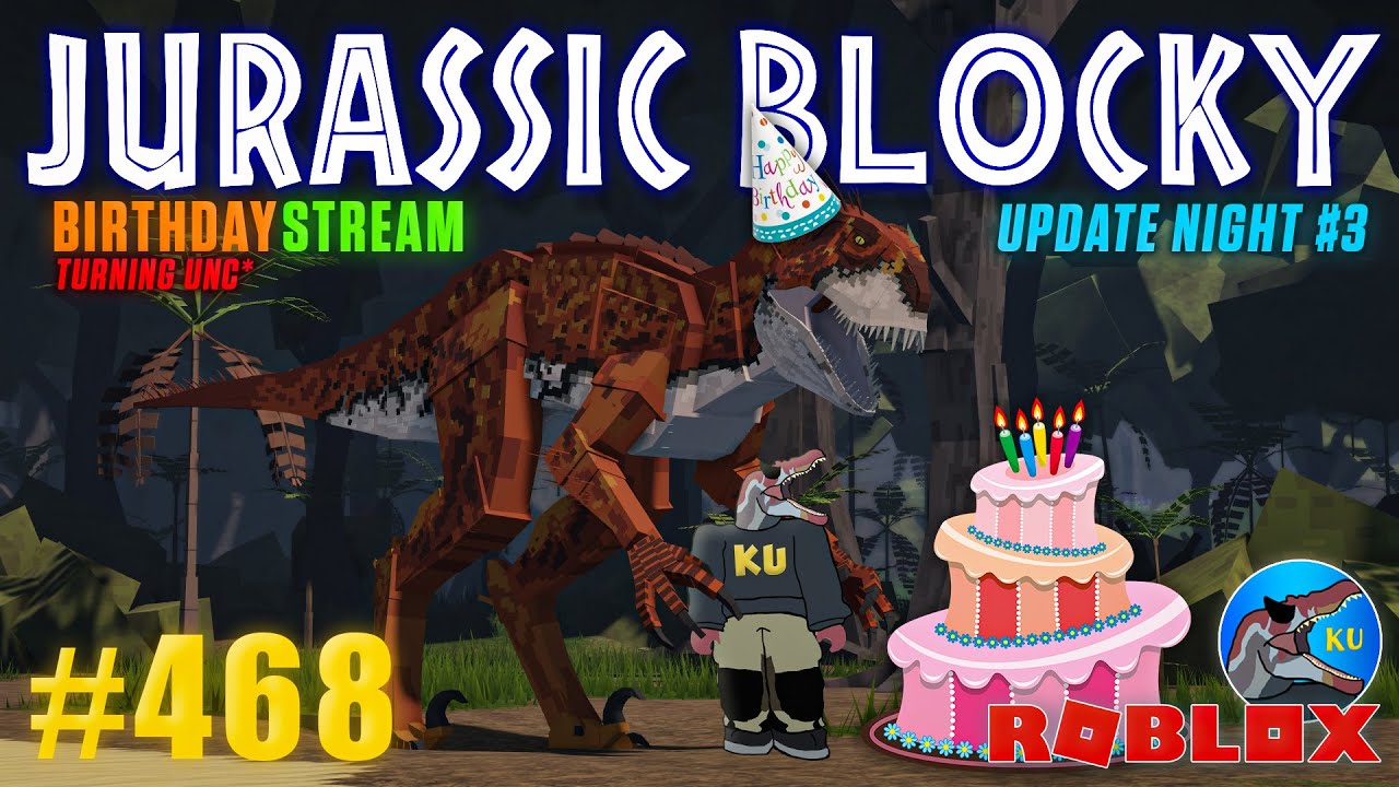 Jurassic Blocky! Birthday Stream - Dinosaurs Live - Day 468 ( I was the AI Baby 22 years ago )