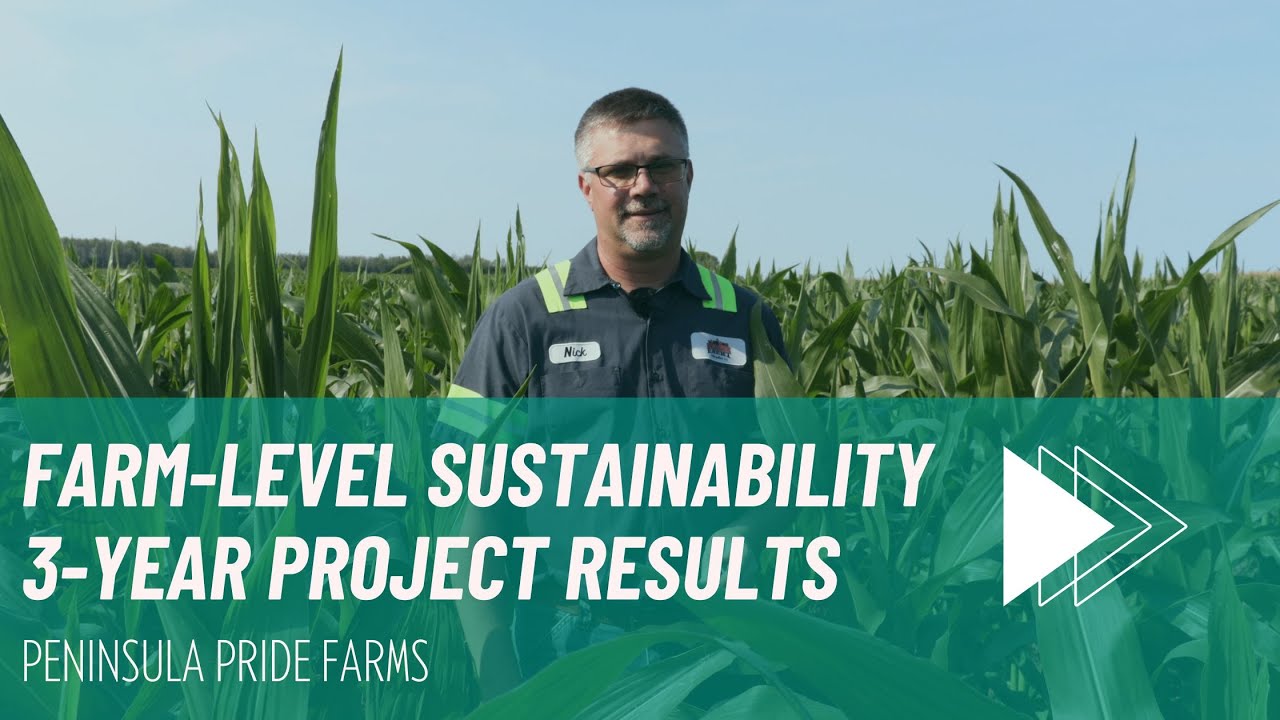 Peninsula Pride Farms farm-level sustainability 3-year project results