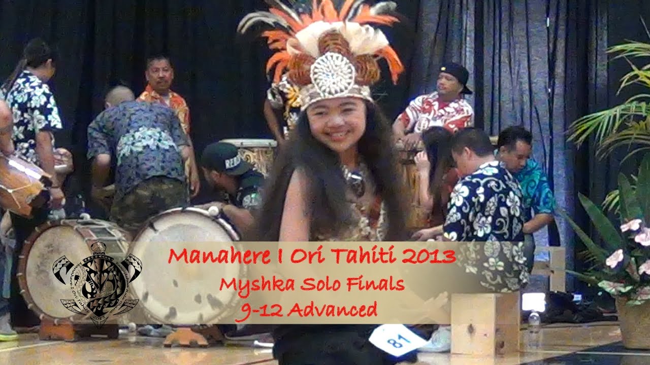 2013 Manahere I Ori Tahiti, Myshka #81, 1st Place & Overall Vahine, 9-12 Advance