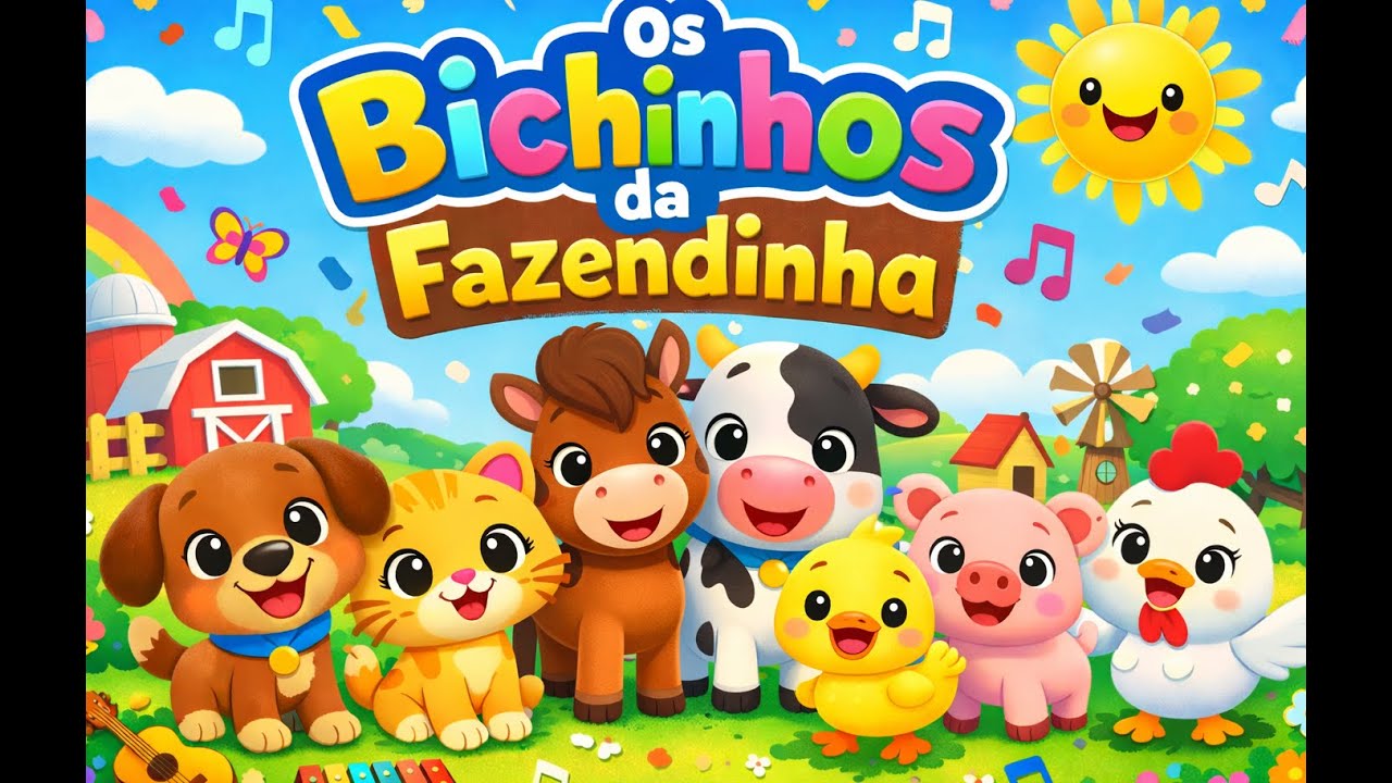 🐶🐱🐮 Os Bichinhos da Fazendinha 🐷🦆🐔🐴