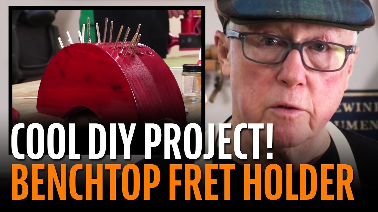 Guitar bench fret holder: easy DIY gift