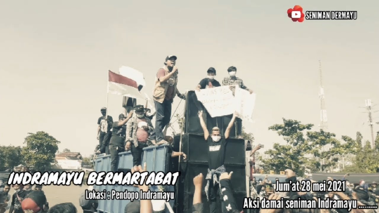 INDRAMAYU BERMARTABAT // Aksi damai seniman dermayu Jumat 28 mei 2021