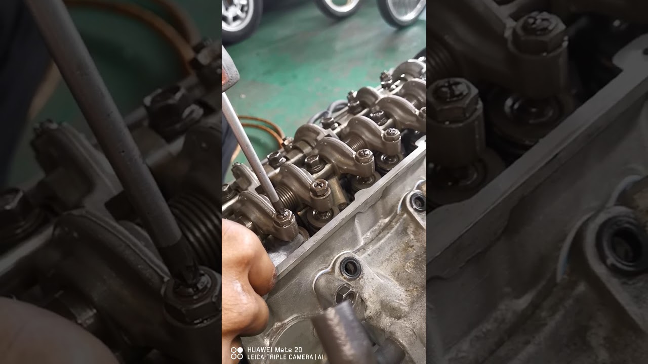 Cara mudah adjust valve clearance 4G13 & 4G15 kereta wira / iswara / satria / saga (melaras tappet)