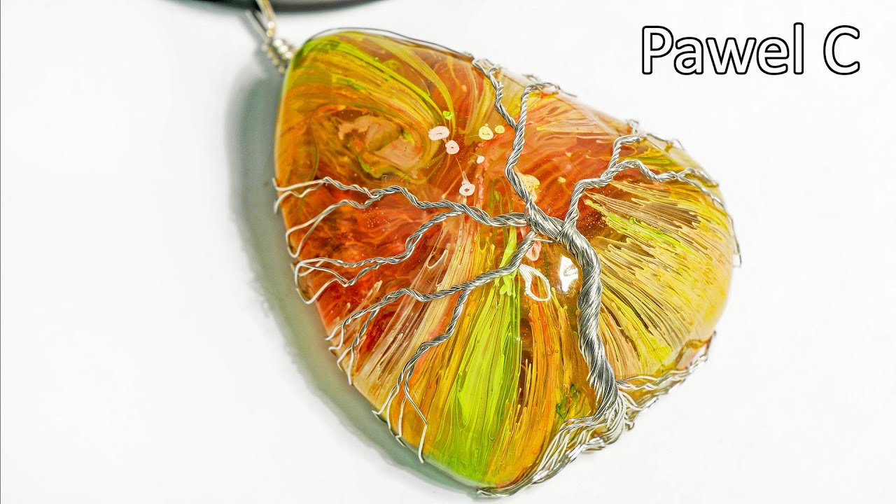 Colorful magic stone | Wire Wrapping Pendant