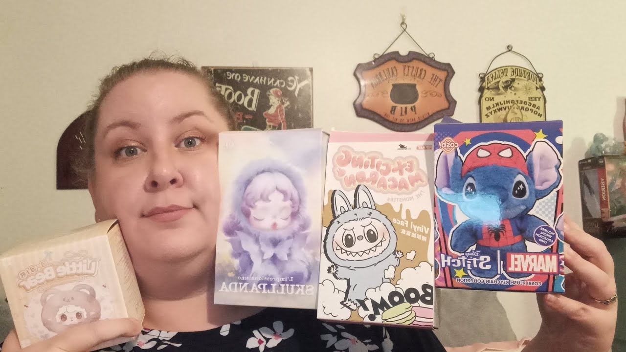 Whatnot.com haul/unboxing blind boxes (labubu, stitch, yooki, and SKULLPANDA!)