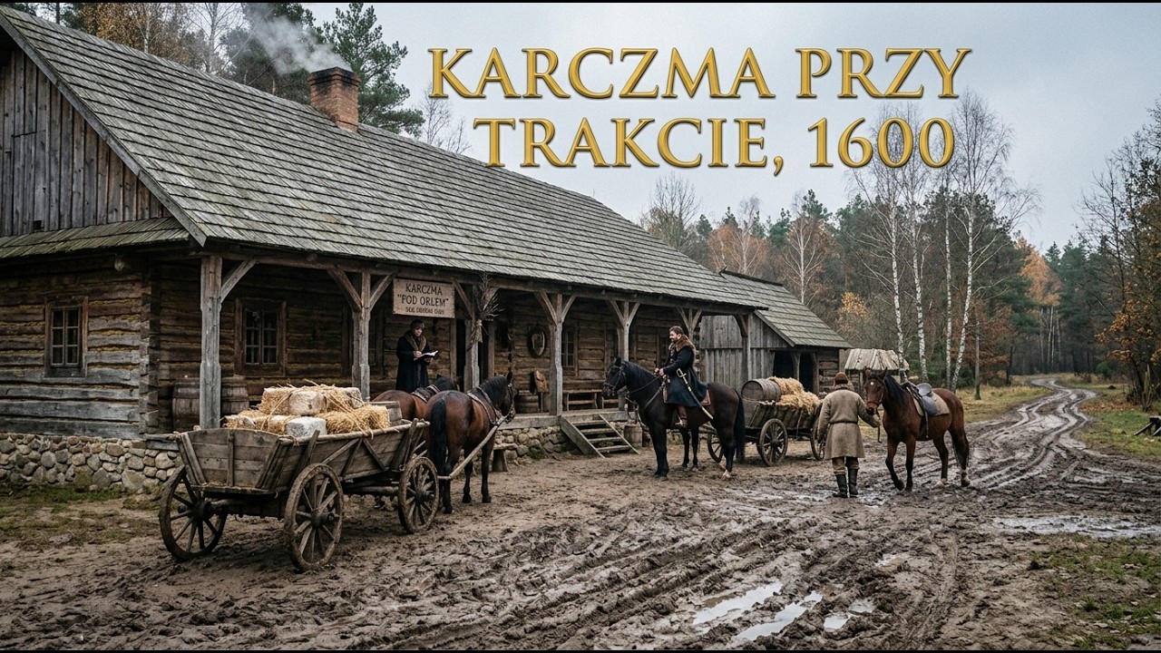 Jak wyglądało życie w Karczmie przy Trakcie Kr&oacute;lewskim w 1600 roku | Rekonstrukcja AI