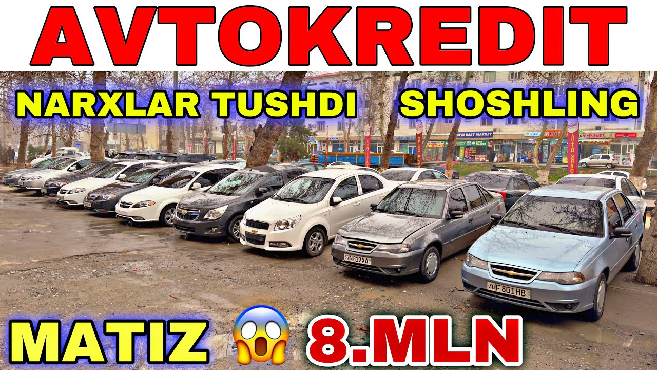 NARXLAR TUSHDI 😱 AVTO KREDIT 2024 NARXLAR TUSHMOQDA YILIK 14% BOSH TO'LOV 15 % АВТОКРДИТ