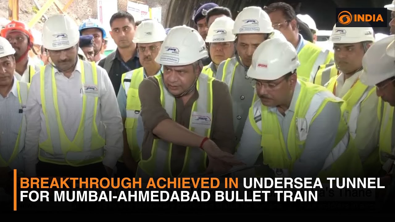 Breakthrough Achieved in Undersea Tunnel for Mumbai-Ahmedabad Bullet Train | DD India