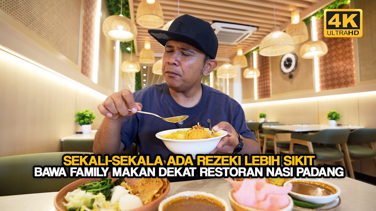 Kedai NASI PADANG POPULAR Dah Buka UNTUK Sarapan PAGI (4K)