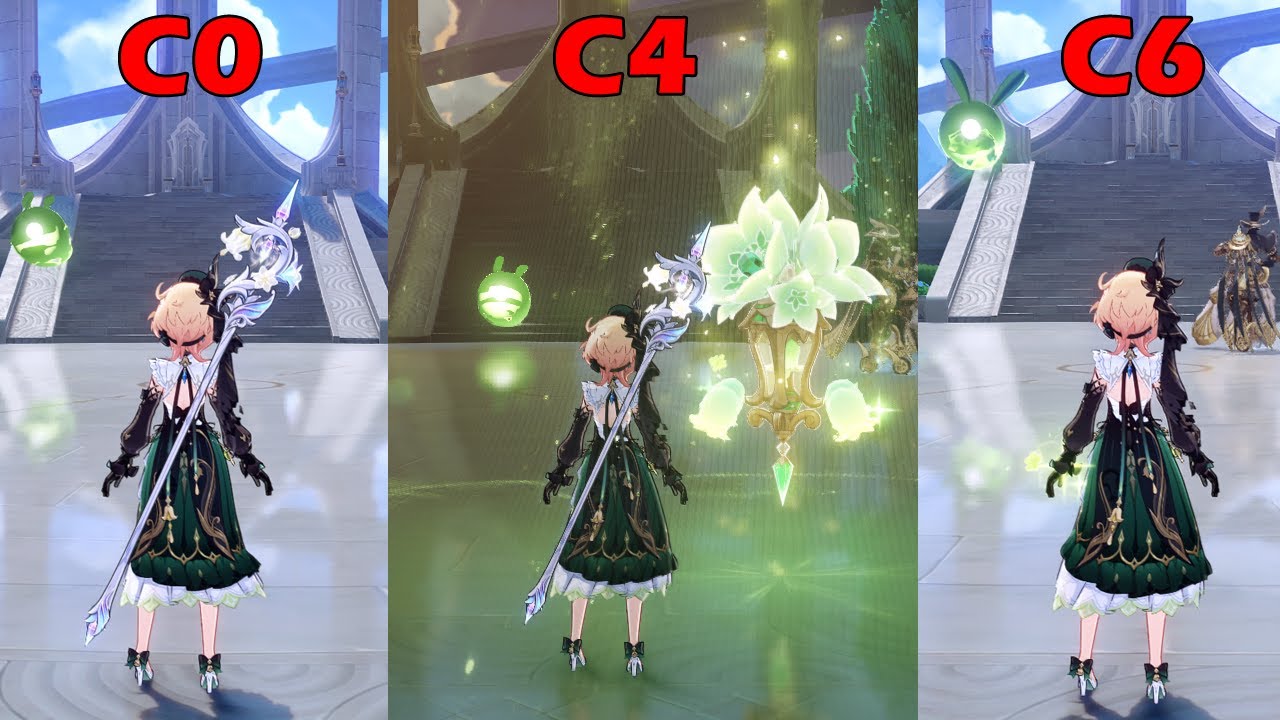 EMILIE C0 ~ C6 COMPARSION | GENSHIN IMPACT
