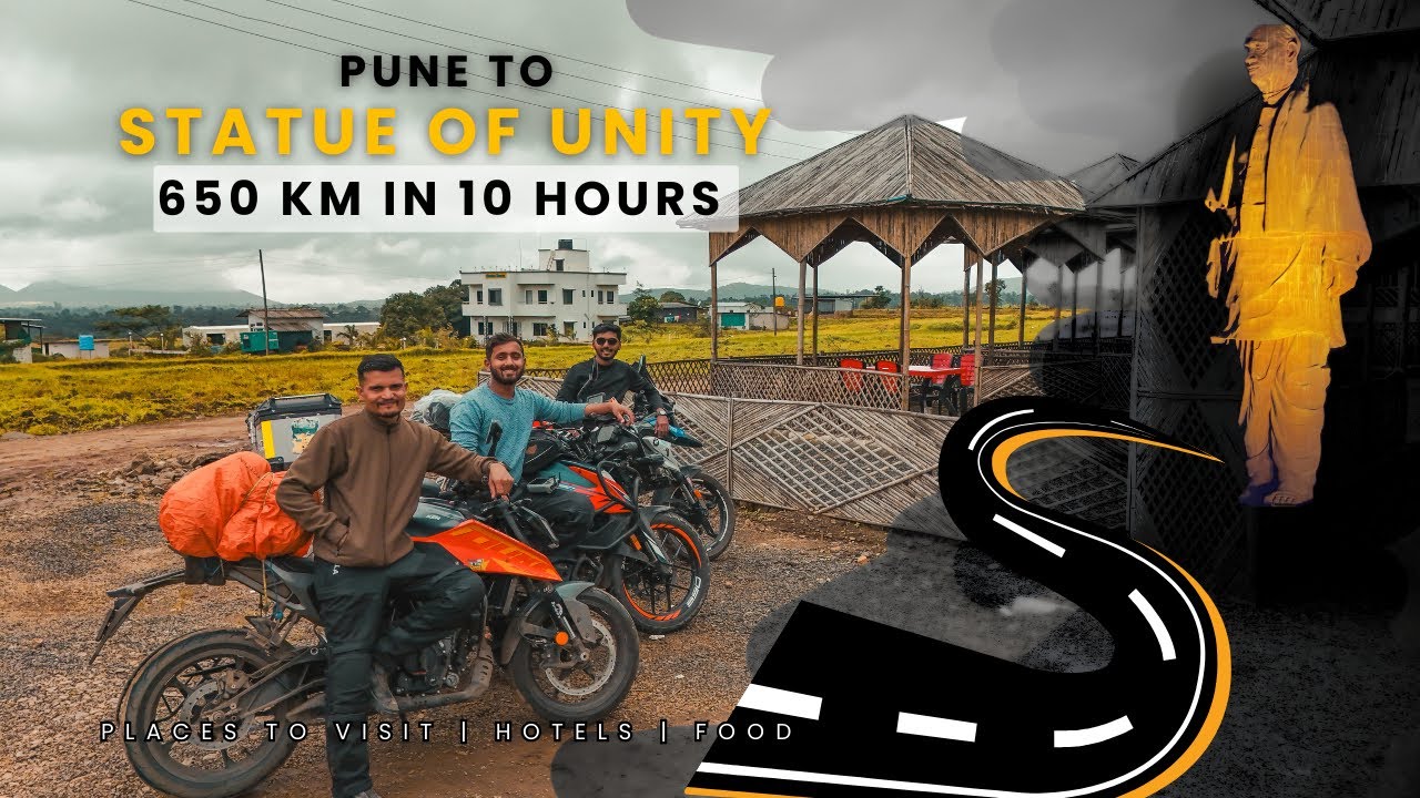Pune to Statue of Unity Bike Ride 2025 | Maharashtra to Gujarat Adventure | World’s Tallest Statue