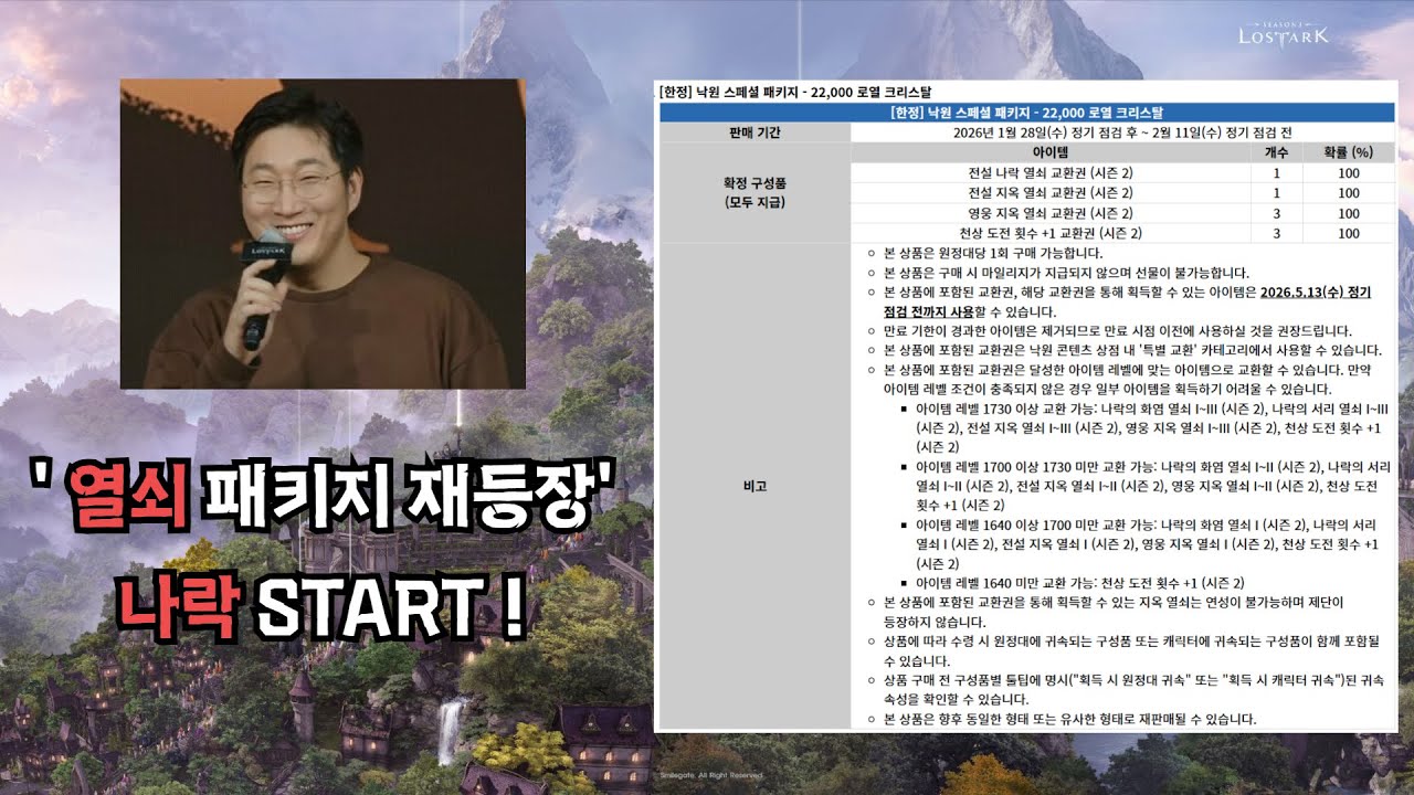 【로아】 지옥 첫 주부터 이 정도의 패키지를? 낙원 패키지 효율 완벽 분석!