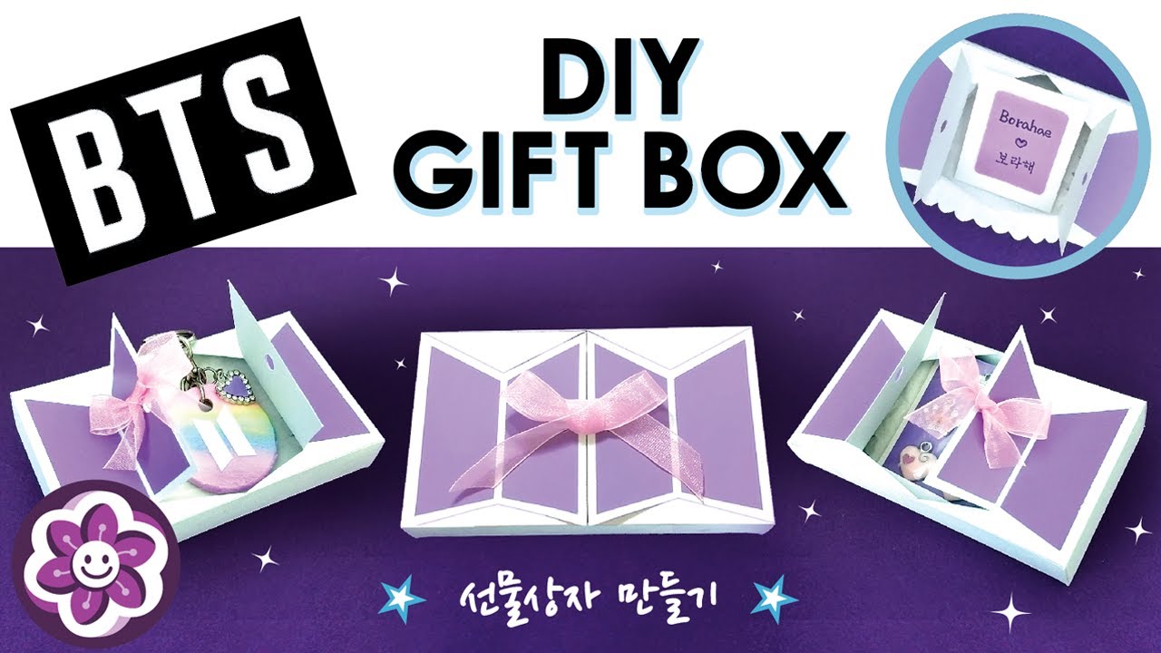 DIY BTS Gift Box | BTS Gift Idea | BTS 선물상자 만들기 [HappyTime21 해피타임21]