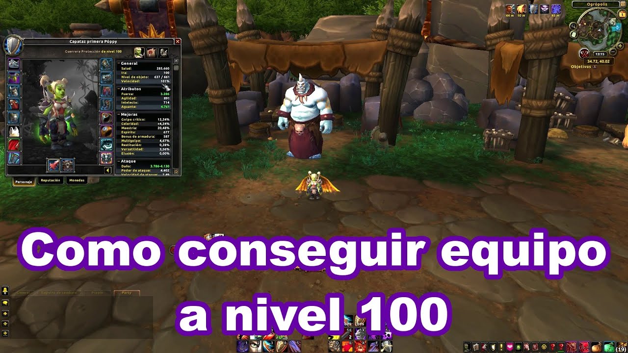 Como conseguir equipo a nivel 100