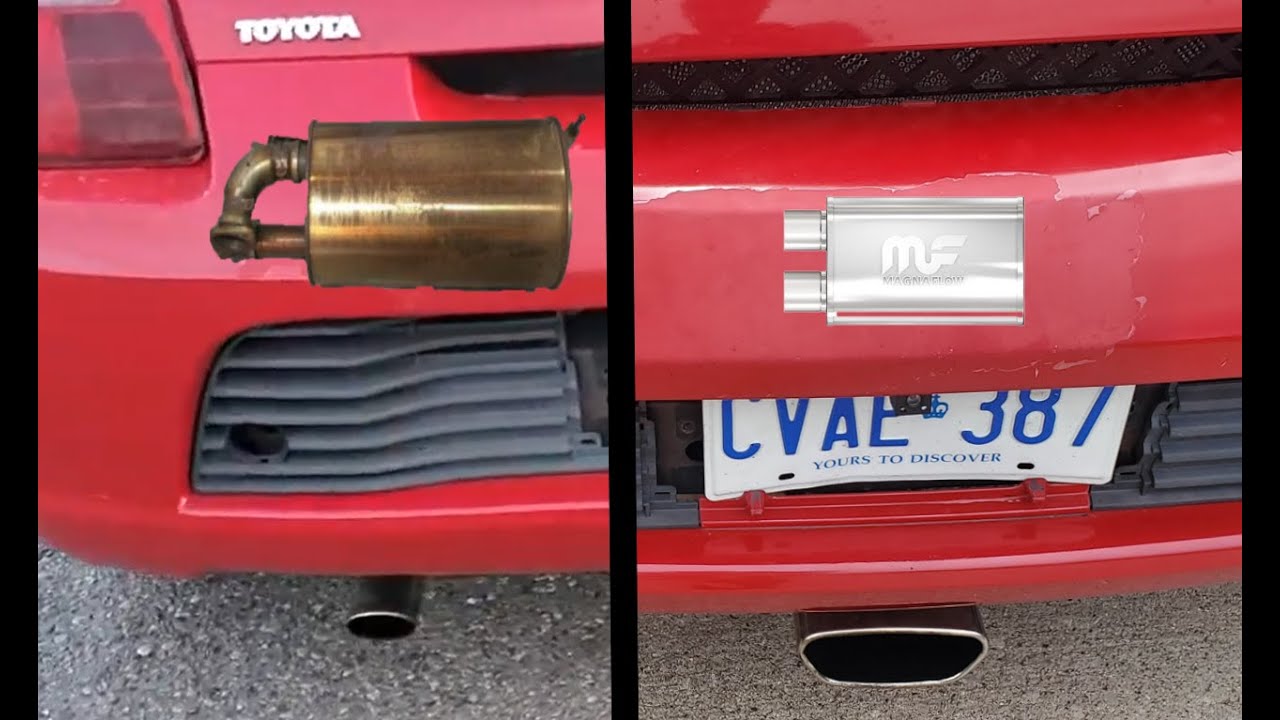 Stock vs Magnaflow Exhaust Comparison for MR2 Spyder