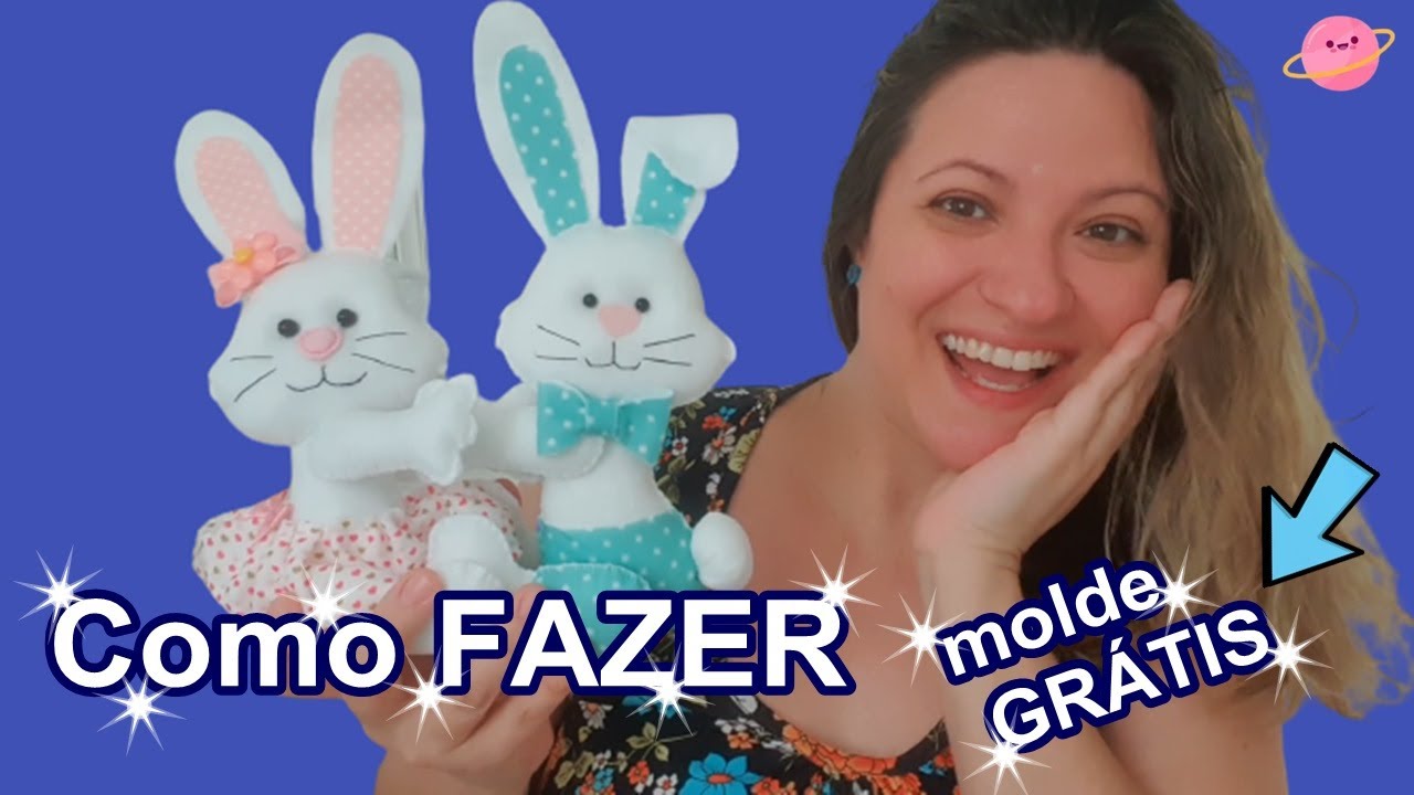 Coelho Porta Bombom,Vasinho decoração de Páscoa em feltro -Alice Camargo