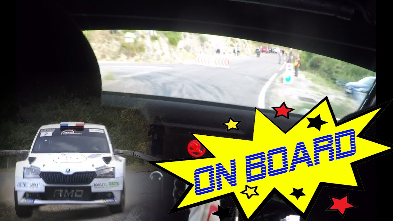 RALLYE FAYENCE 2023: CAMERA EMBARQUEE ON BOARD JYBE FRANCESCHI  SKODA FABIA R5 - SCRATCH ES5