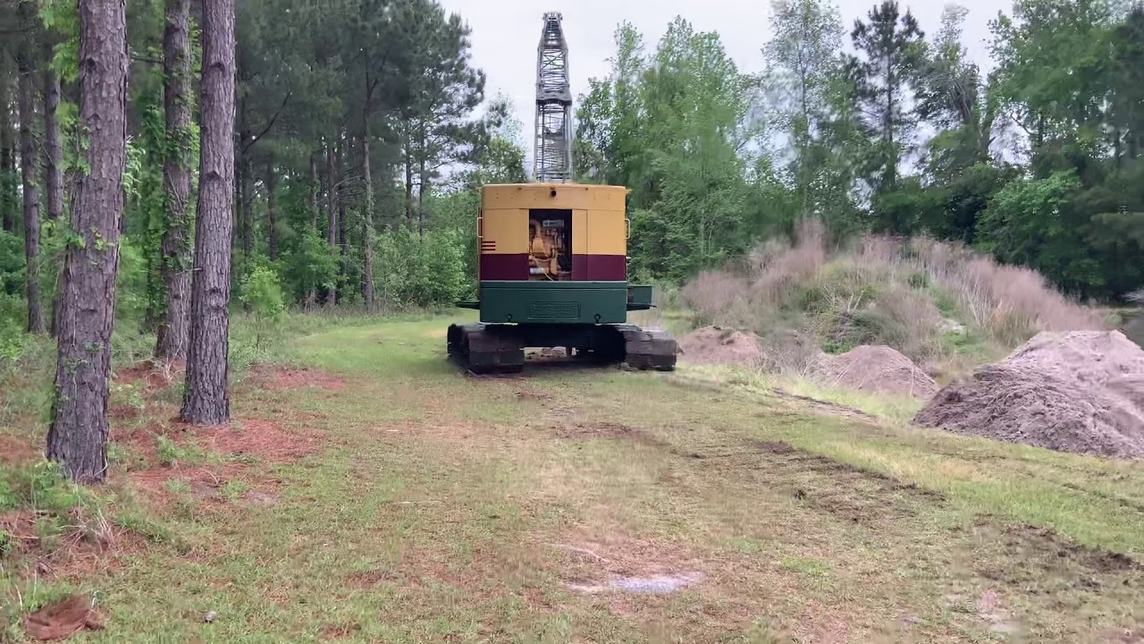 Bucyrus Erie 25-B dragline video