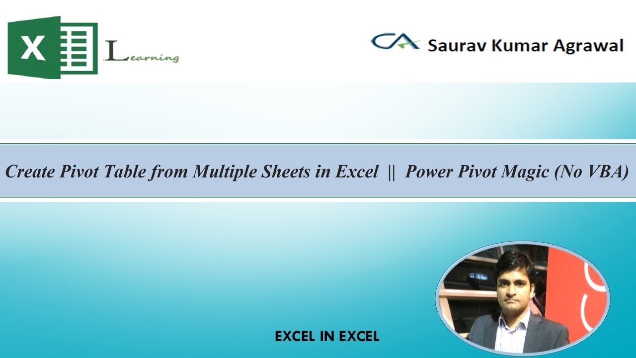 Create Pivot Table from Multiple Sheets in Excel  ||  Power Pivot Magic (No VBA)