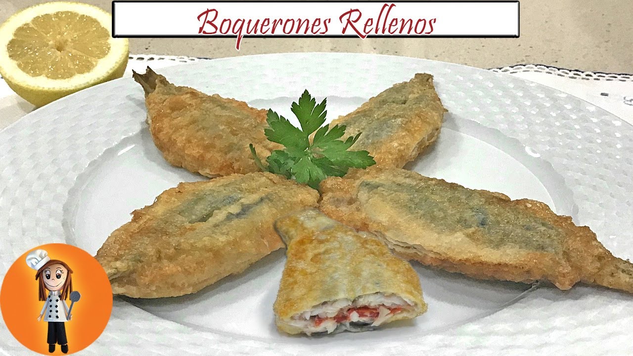 Boquerones Rellenos de Jamón y Pimientos | Receta de Cocina en Familia