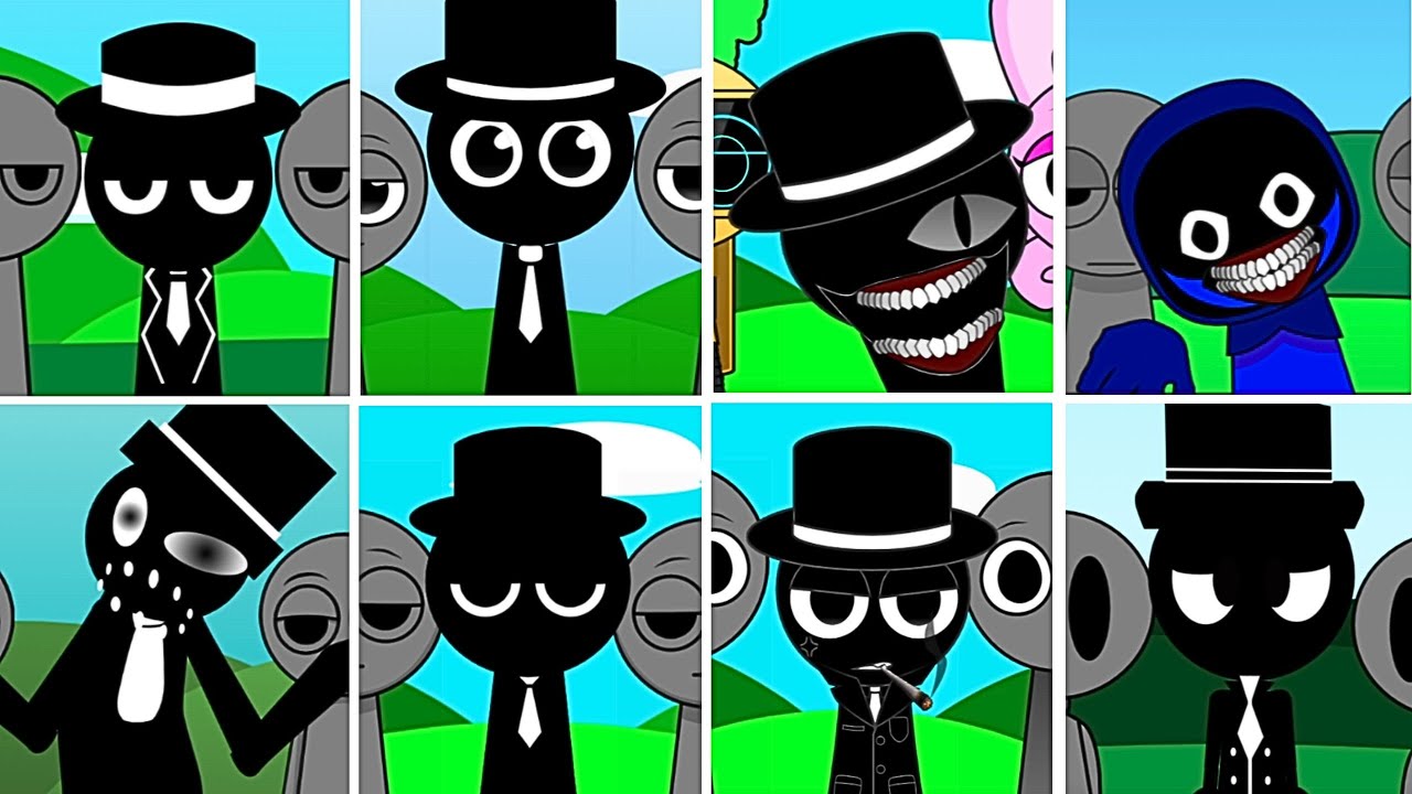 Incredibox - Sprunki but only MR.BLACK HAT in ALL Different Mods.New Mods.New Version 11