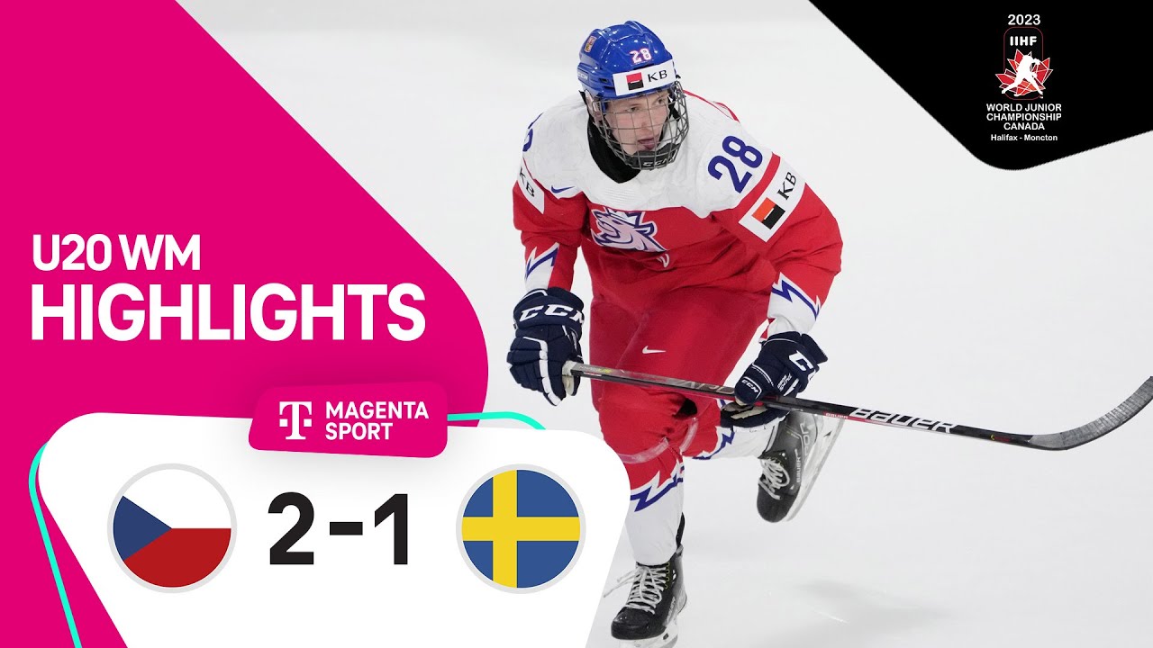 Tschechien - Schweden | Highlights Halbfinale | IIHF U20 Eishockey-WM 2023 | MAGENTA SPORT