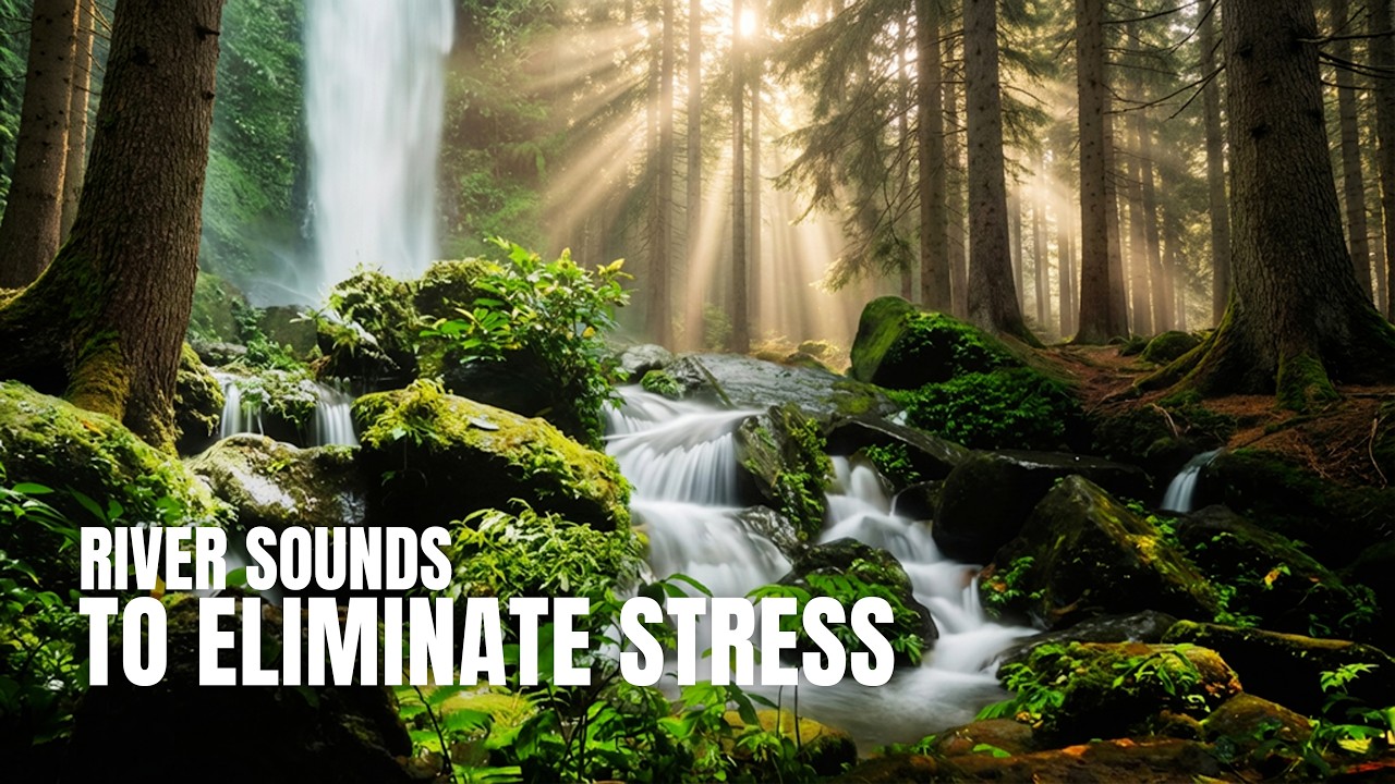 Relaxing Waterfall in Deep Green Forest 💧 Calm Your Mind & Reduce Stress Fast