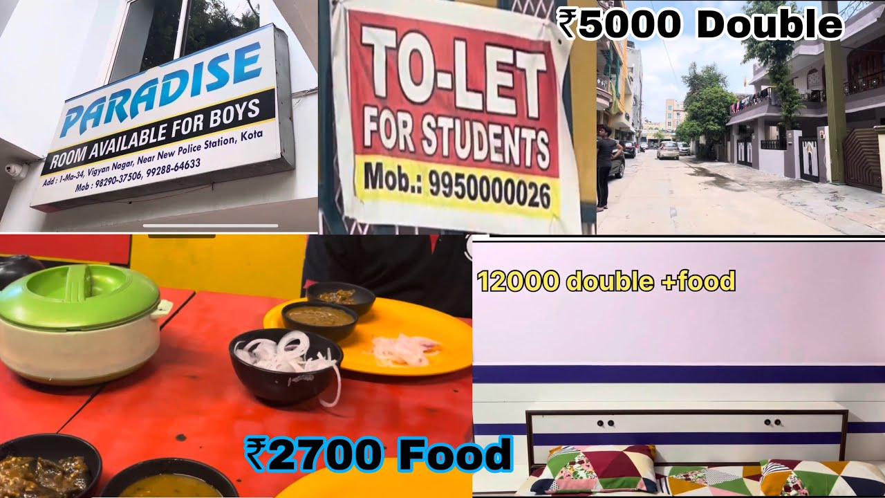 Price Of Boys Pg / Hostel In Kota For Neet 2026 || Best Mess in kota #kota #hostel #pg #neet