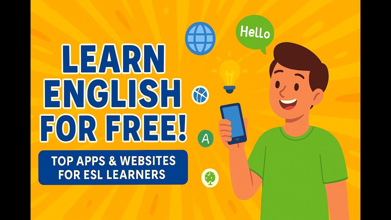 Best FREE Apps & Websites to Learn English Fast - American Accent Focus for ESL Learners