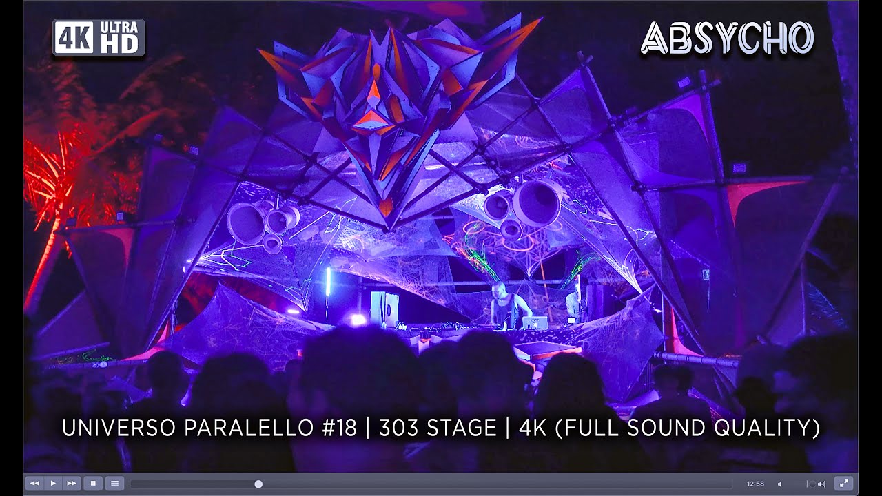 🌴 ABSYCHO LIVE @ Universo Paralello #18 2024/25 | 303 Stage | Full Set 4K | High Sound Quality 🌌🔊