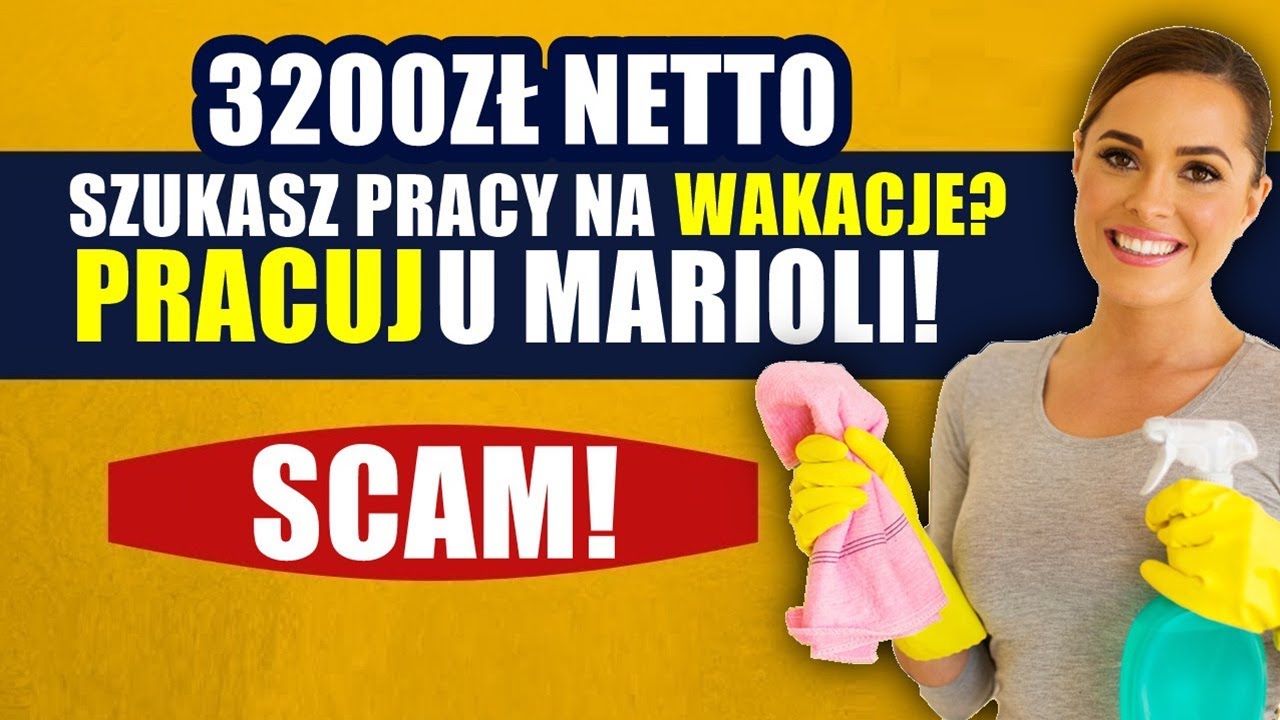 Praca w delegacji - Pani Mariola sprzątnie Wasze oszczędności - oszustwo
