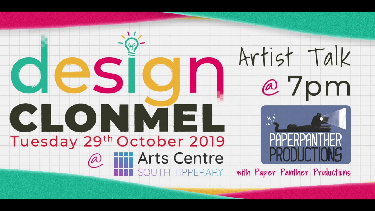 Design Clonmel Padraig Fagan (Paper Panther) Artist Talk