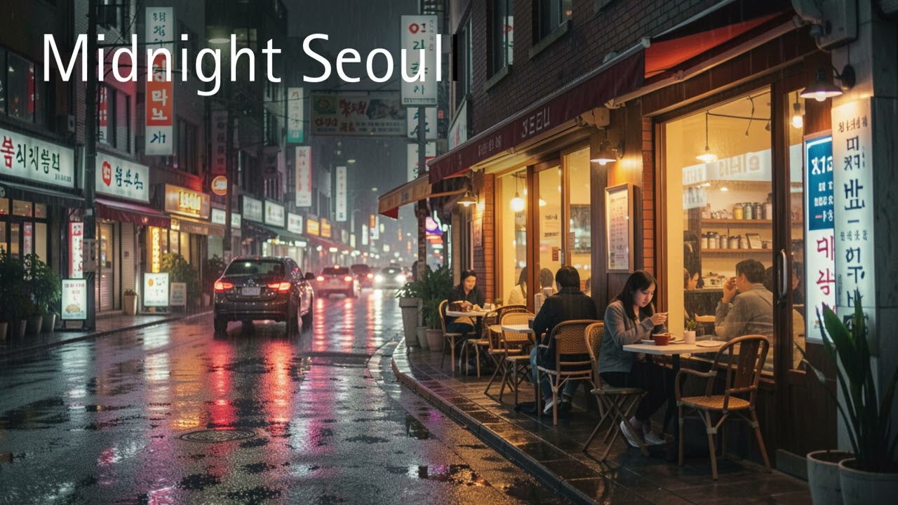 Midnight Seoul Stories – Korean Calm & Pop | Chill Cafe | City Pop & Study Mix