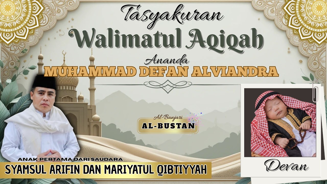 LIVE STREAMING DALAM RANGKA TASYAKURAN WALIMATUL AQIQAH ANANDA 