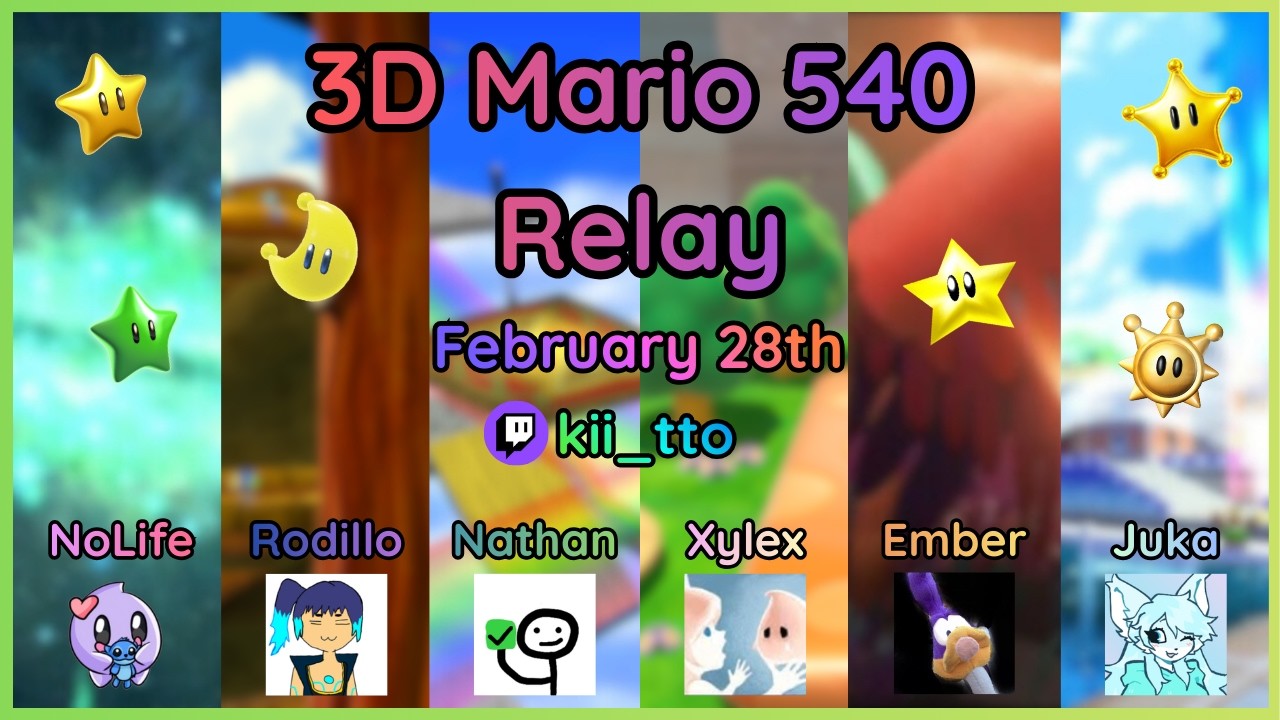Super Mario 540 Relay WORLD RECORD!! (9:50:20)