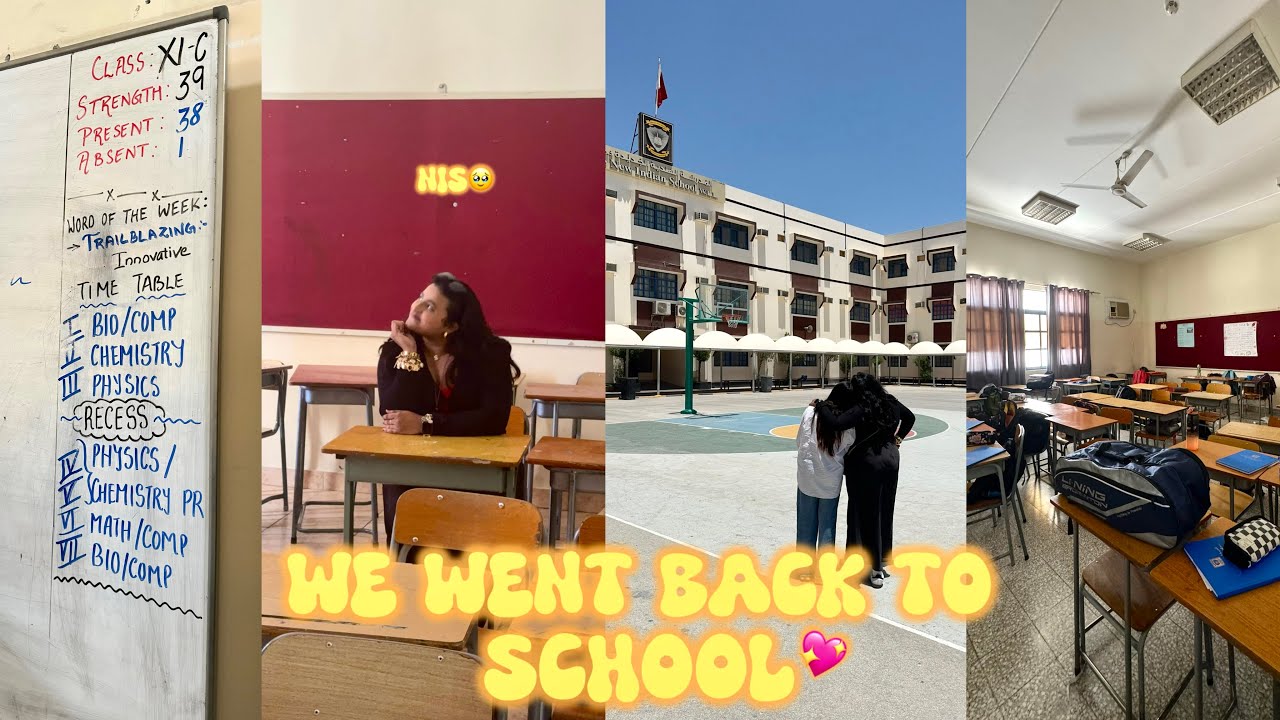 We got back to SCHOOL🥹⭐️ | The New Indian School Bahrain 🇧🇭🏫