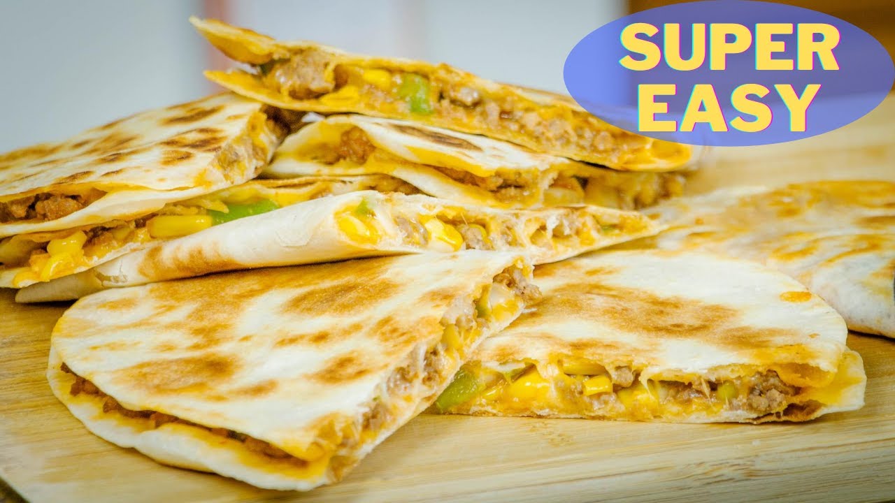 Homemade Cheesy Beef Quesadillas
