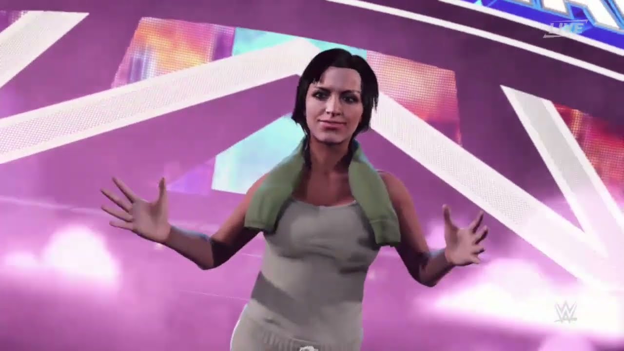 wwe2k23 Black Angelika vs Nikki Bella