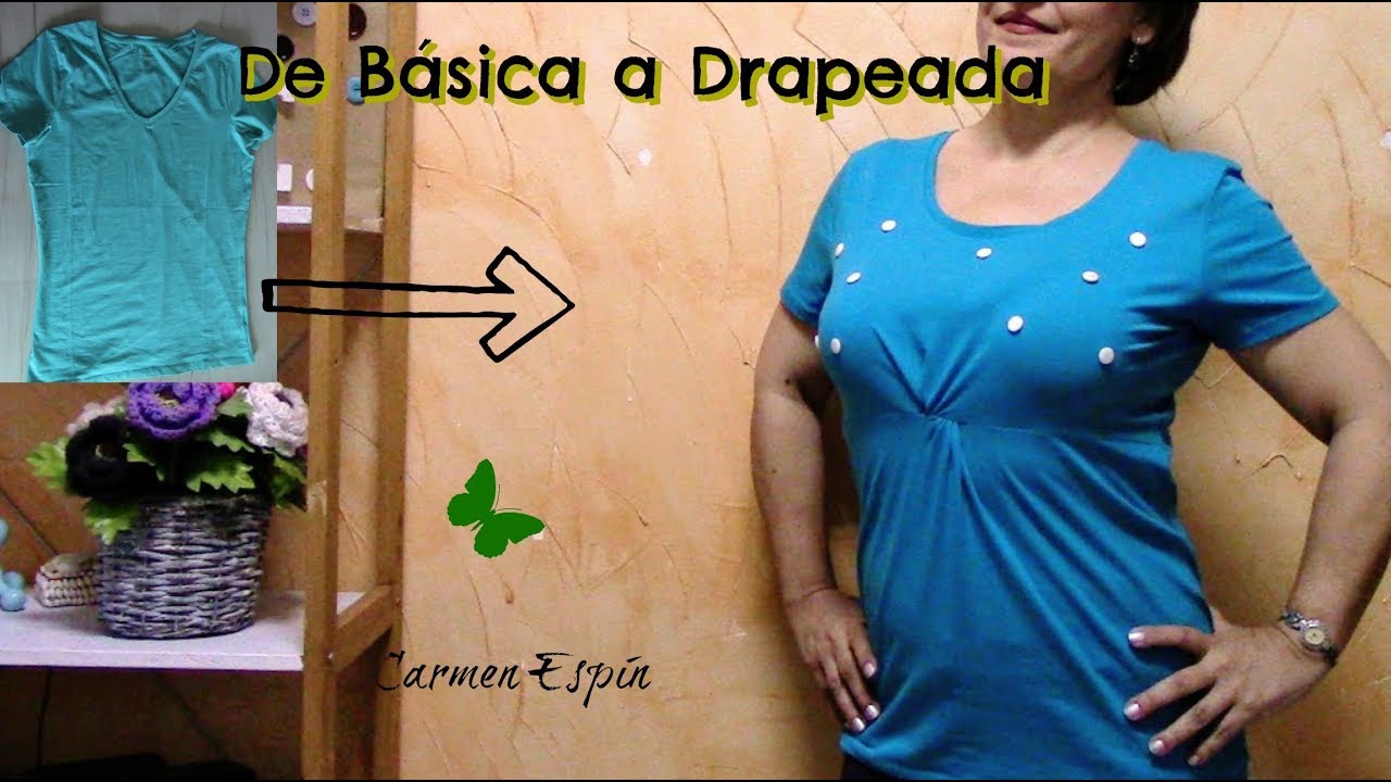 De camiseta básica a drapeada:diy