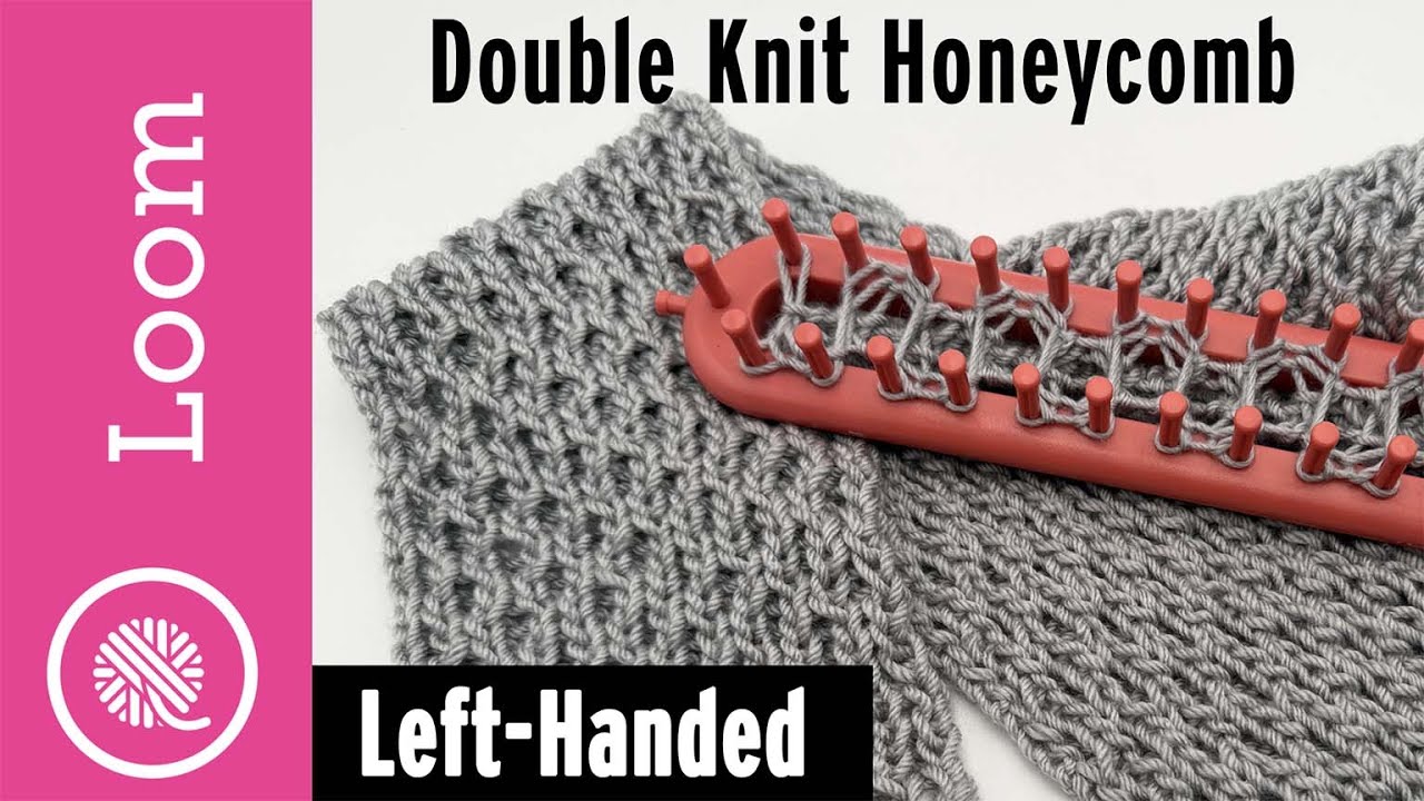 Double Knit Honeycomb Stitch | Left Handed
