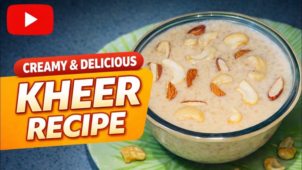 “Rice Kheer Recipe | Creamy & Delicious Kheer at Home | Easy Indian Dessert”| Rice Kheer Recipe| 