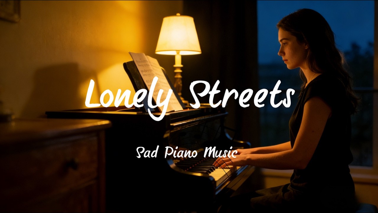 Sad Piano —Lonely Streets | Emotional Piano Music for Relax, Study, Sleep